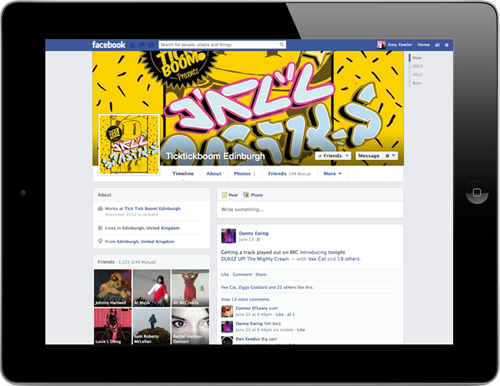 Siren Digital Facebook Marketing for Tick Tick Boom Edinburgh